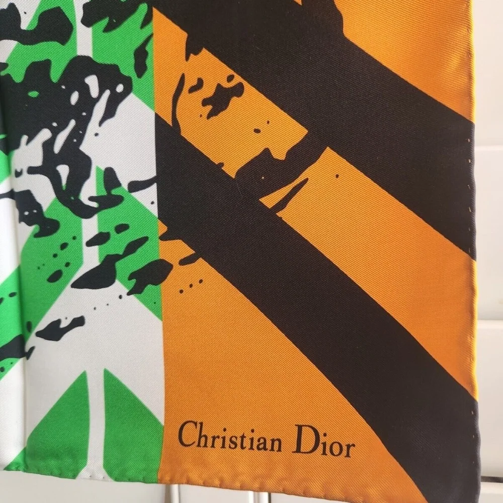 Christian Dior D-Jungle Pop Scarf Leopard